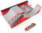 MOMSIV Mini Finger Skateboard, Lustiges Skatepark Board mit Rampenzubehör für Kinder (A)