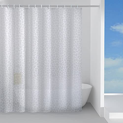 Gedy Blanc 16 G-Jungle 240 x 200, fabriqué en Tissu peva, Finition, Design R&S, Rideau de Douche avec 12 Anneaux, 2 Ans de Garantie, 200 x 240