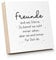 ARTFAVES® Holzbild mit Spruch - Freunde sind wie Sterne | Deko Geschenk zum Thema Freundschaft/Größe: 14,8 x 14,8 cm
