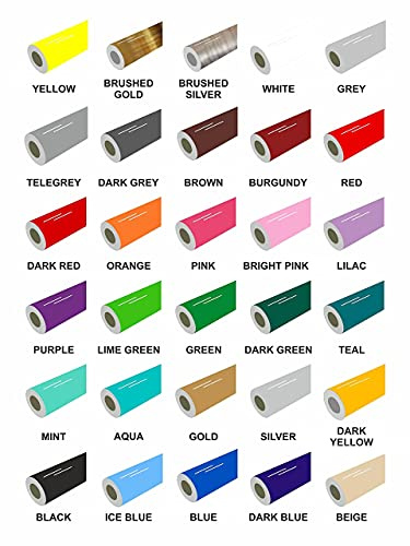50 Metres x 610mm Gloss Sign Vinyl, Sticky Back Plastic for Signmaking, Vehicle Graphics, DIY, Cupboard Doors, Drawers, Fridges etc, Use Indoors or Outdoors. (White)
