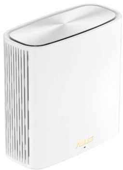 ASUS ZenWiFi XD6S Whole Home Mesh WiFi 6 System AX5400 kombinierbarer Router (1 Pack, weiß, Abdeckung bis zu 501 m² (4+ Zimmer), einfache Einstellung, Netzsicherheit)