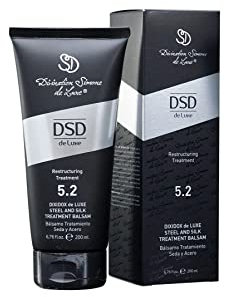 Divination Simone De Luxe 5.2 DSD Dixidox de Luxe Stahl- und Seidenbehandlung, Balsam, 200 ml, stellt die Struktur beschädigter Haare wieder her und erhält gesundes Aussehen