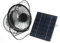 Ventilador Alimentado por Panel Solar, Mini Ventilador Solar Portátil de 6V 2W, Ventilador de Escape Solar USB, Camping Al Aire Libre Caravana Yate Invernadero Casa de Perro Gallinero Ventilador