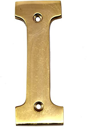 eSplanade Brass House - Targhetta per porta dell'hotel, con lettera dell'alfabeto A, 10,2 cm (I Alphabet-4)