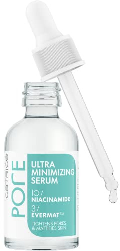 Catrice Pore Ultra Minimizing Serum, Gesichtsserum, Transparent, mattierend, pflegend, transluzent, für trockene Haut, vegan, ölfrei, ohne Parfüm, ohne Alkohol, 1er Pack (30ml)