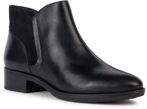 Geox D Felicity, Stivale alla Caviglia Donna, Nero, 37 EU