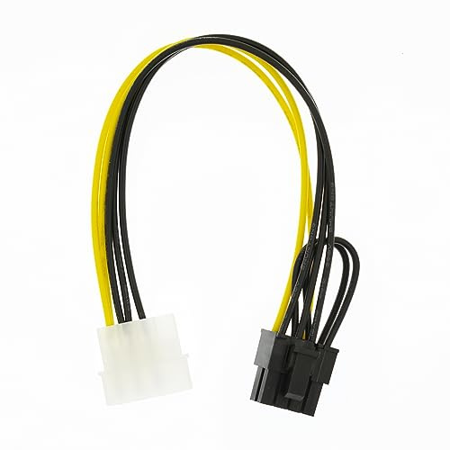 4 Pin Molex a 8 Pin (6+2Pin) Scheda Video GPU Cavo di Alimentazione 8.6 '' 22cm