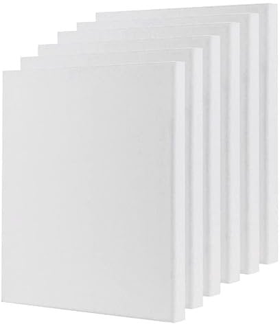 Holdfiturn 12PCS Blank Canvas A3(30X40cm) Artist Canvas Panels Board 100% Cotton Blank Canvases