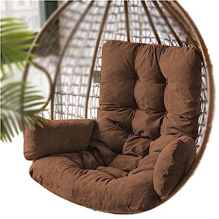 Hängesessel Kissen Hängender Eierstuhl-Kissenbezug, Ersatzkissen For Hängemattenschaukel Im Freien, Dickes Hängekorb-Stuhlkissen Im Freien, Waschbares Hängekorb-Stuhlkissenpolster ( Farbe : Brown , Gr