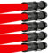 MVIOCS Rotlicht Taschenlampe, LED Rotlicht, Rote LED Taschenlampen, Leistungsstarke Rotlicht-Taschenlampe mit Clip für Jagd, Astronomie, Nachtbeobachtung und Outdoor-Aktivitäten (5 Stück)