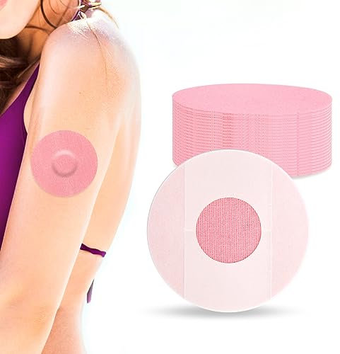 Freestyle-Libre-3-Pflaster, 40 Stück Libre 1, 2 & 3 Sensor Sticker, Wasserdicht und Langlebig Pflaster für Freestyle Libre 1 & 2, Dünnfilm Einfach zu Verwenden von YOUSHARES (40 Stück, Rosa)