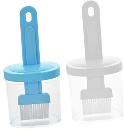 MILISTEN 2 Piezas cepillo para barbacoa waffle maker gofrera stitch brocha pastelera de silicona cepillo de aceite de pastelería cepillo cepillar cepillo para salsa con cubierta pavo