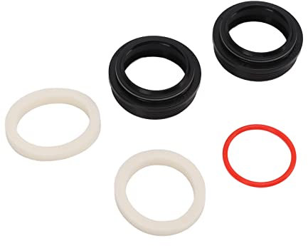 ZAWELIYO 32 Mm Reibungsarmes Staubwischer-Set, Staubdichtung, O-Ring, Vorderradgabel Schmieren, Gummimaterial, Fahrradgabel, Perfektes Zubehör für Mountainbikes