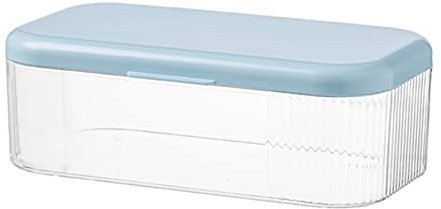 LOOMIKKE Masken-Aufbewahrungsbox mit Deckel, transparenter Organizer, multifunktionaler Maskenspender für Badezimmer, Zuhause, Büro, Auto, Kosmetik
