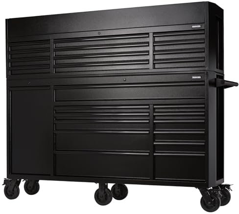 BUNKER 24253 Combined Roller Cabinet and Tool Chest, 25 Drawer, 72 Inch