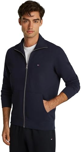 Tommy Hilfiger Herren Essential Terry Zt Stand Collar Mw0mw38084 Sweatshirt mit durchgehendem Reißverschluss (1er Pack)