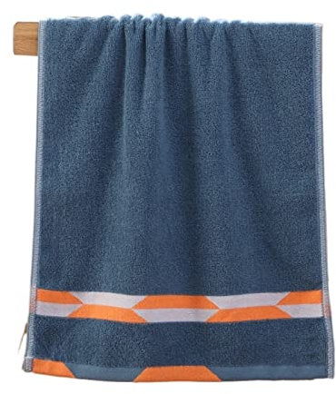 ISCBAFYX Serviettes de Bain en Coton Jacquard pour Adultes, pour la Plage, Le Soleil, la Natation, Un Gant de Toilette très Absorbant pour Hommes (A)