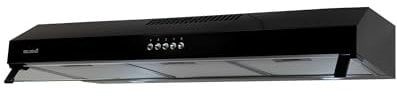BELDEKO - Hotte casquette/visière Rivage 90 Cm - NOIR - Double moteur - 200W - 438 m3/h