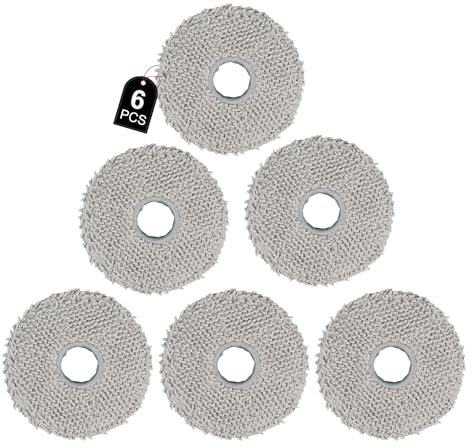 6 panni per aspirapolvere Dreame L10s/L10 Ultra/L10s Plus/X40 Ultra,Xiaomi X10+/X20+,ECOVACS T30/T30 Pro Omni,Per ulteriori modelli, consultare la pagina dei dettagli