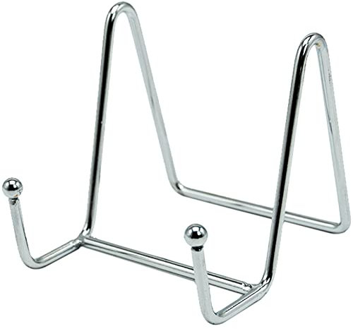 REBECASKYENS 3inch Plate Display Stand Picture Easel, Plate Stand,Plate Stand for Display,Plate Holder,Metal Plate Stands, Holder Display Pictures Frame, Photo, Decorative Plate, Dish, Tabletop Art