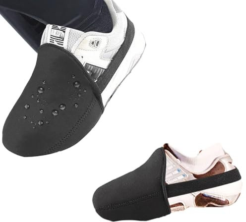 Bvizyelck 2 Stück Überschuhe Fahrrad Rutschfester Überschuh Zehenwärmer Halb Überschuhe Fahrrad Shoecover Überschuhe Zum Radfahren Outdoor Überschuhe Winddicht Fahrradfußabdeckung Fahrrad Zehenschutz