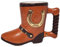 Divas World 3D Ceramic Believe in Magic Unicorn Mug & Cowboy Boot Mug Western Themed Lucky Horse Shoe 300ml Unique Cute Coffee Mugs Gift Box (Cowboy Boot - Brown, One Size)