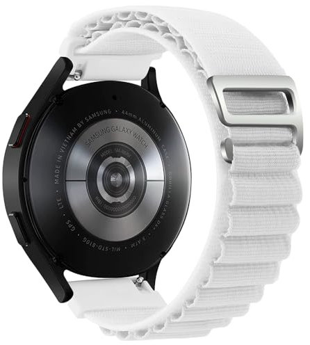 Breathable Nylon Ersatzarmband für Realme Watch 3/3 Pro/Watch 2/2 Pro/Watch S/S Pro, 22mm Sport Armbänder Uhrenarmband, Armband für Xiaomi Watch S3/Watch S2/Watch S1/S1 Active/Mi Watch (White)