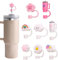 8Pcs Straw Covers Cap, Silicone Straw Toppers, Cute Straw Tip Covers, Reusable Straws Cover Tips for 40/30 Oz(Colorful,Size:10mm)