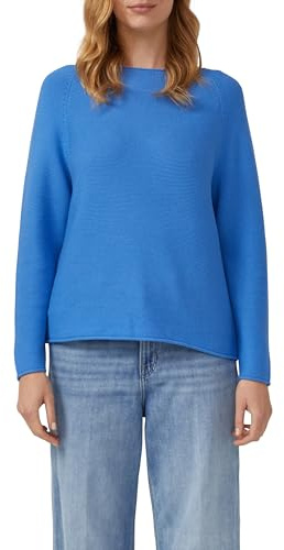 s.Oliver Strickpullover mit U-Boot-Ausschnitt und Rollsaum