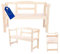 MODO24 Gartenbank aus Holz, Parkbank, Gartenmöbel, Sitzbank, Bank Friesenbank, Holzbank, 2-Sitzer, In- & Outdoor, FSC-Holz, Abmessungen 46x118x78 cm, Farbe: Natur imprägniert