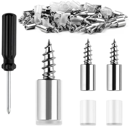 NZNSML 60 Pcs Shelf Support Pegs 7.5mm Self-Tapping Screws Support Pins | Cupboard Shelf Support Pegs with Non-Slip Sleeve for Furniture Kitchen Cabinet Laminate Wardrobe Shoe Cupboard Bookshelves