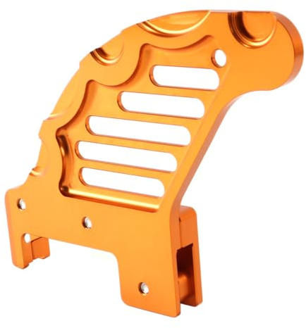 DUZEPA Oranger Bremsscheibenschutz hinten, kompatibel mit KTM 125-530 XCW/XCF-W/EXC/EXC-F/SX/SXF/XC/XCF/6 Days/TPI 2004-2022