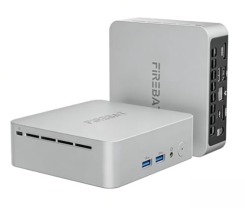 FIREBAT R2 Mini PC W-11 Pro, AMD Ryzen 5 3500U (Plus Puissant Que N150/N97), 16 Go RAM, 512 Go M.2 SSD, Double écran 4K, WiFi 5, BT 5.2 – Mini Ordinateur de Bureau & PC Gamer