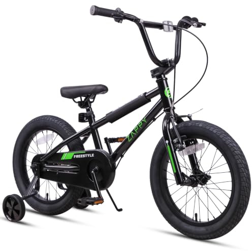 glengo ZAPPY 12 14 16 Zoll Kinderfahrrad für 2-8 Jahre alte Jungen BMX Style mit Stabilisatoren,Mehrere Farben