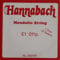 Hannabach e1 Mandoline, Einzelsaite, stark (012)