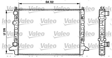 Valeo Kühler, Motorkühlung 731008 | Kompatibel mit: VW PASSAT B3/B4, PASSAT B3/B4 Variant