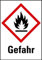 Aufkleber Entzündlich Gefahr GHS Etiketten Einzeln 148x105mm