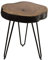 Wohnling Massivholz Sheesham Beistelltisch BAGLI 35 x 35 cm Wohnzimmertisch Massiv Anstelltisch Holztisch Echtholz Baumkante