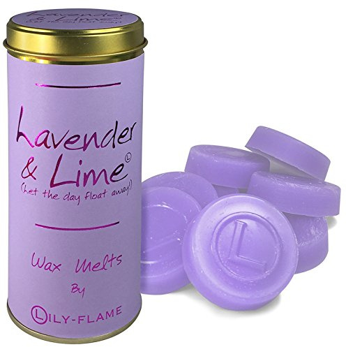 Lily-Flame Scented Wax Melts x 8 - Lavender & Lime (Fresh/ Fruity/Floral)