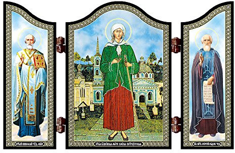 NKlaus 1421 Xenia von St. Petesburg christliche Ikone Ksenija Peterburgskaja Altar