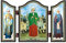 NKlaus 1421 Xenia von St. Petesburg christliche Ikone Ksenija Peterburgskaja Altar