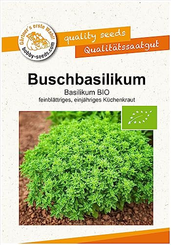 BIO-Kräutersamen Buschbasilikum Portion