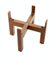 Slopper Stopper Elevated Dog Bowl Stand, Wooden Stand Only, 8 Inch, Bowl Edge Height 10, For 9.84 Dia Bowls Only