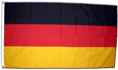 Flaggenfritze Fahne/Flagge Deutschland, genäht - 150 x 250 cm + gratis Sticker, XXL-Fahne