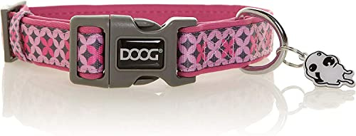 DOOG Neopren-Hundehalsband – TOTO – Leichtes, schnelltrocknendes, antimikrobielles und wasserfreundliches Halsband für empfindliche Haut und aktive Hunde – Größe S