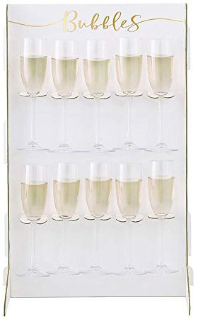 Ginger Ray Wall Drink Holder Wedding Party Dekoration, Gold, 10 Count (Pack of 1)