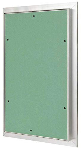 Revisionsklappe Trockenbau 300 x 500 mm – Revisionstür - Wartungsklappe mit 25 mm imprägnierter GK-Einlage und Druckverschluss – aus korrosionsbeständigem Aluminium – befliesbar – MW multi werkzeug