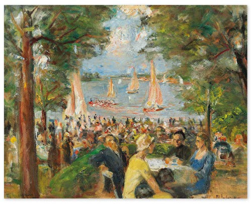 JUNIWORDS Poster, Max Liebermann, Gartenlokal an der Havel, 38 x 30 cm