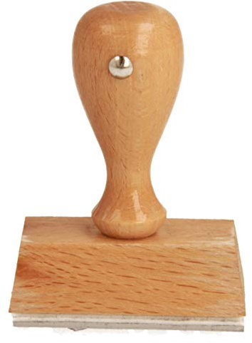 Holzstempel inkl. individueller Textplatte 50mm breit (Firmenstempel, Adressstempel, Bürostempel, Textstempel)