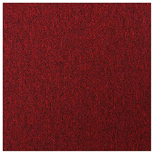 20 x Carpet Tiles 5 SQM Heavy Duty Commercial Retail Office Shop Premium Flooring, 50 x 50cm Each (Red)